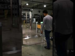 Barrera de paso peatonal automática de cilindro oscilante