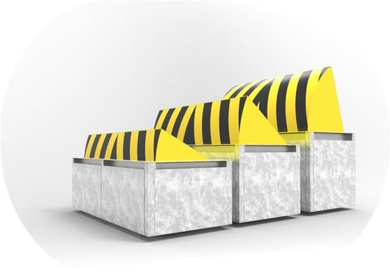 Bloqueador de carretera hidráulico de acero A3 de carga automática de 80T con luz LED para seguridad antiterrorista