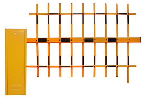 Barrera de tráfico inteligente para exteriores con velocidad de 6s, brazo de 4.5m y brazo de valla para sistema de control de vehículos