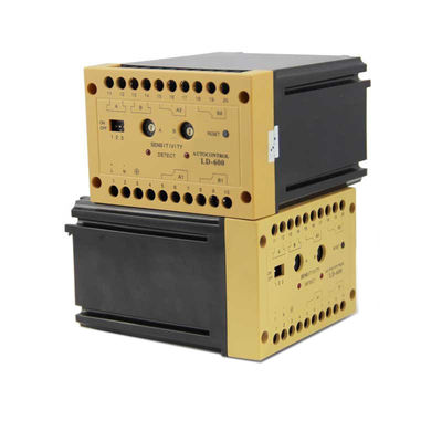 Color amarillo del vehículo del detector en doble canal del lazo inductivo para el control de puerta de la barrera del aparcamiento