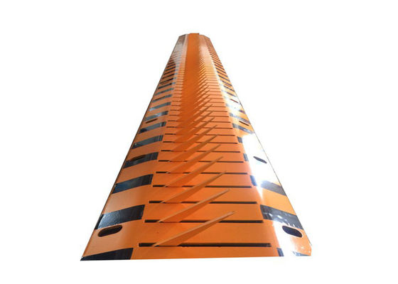 Pneumático hidráulico de dos vías matador de neumáticos con espesor de hoja de 10 mm y 40 T Min. carga para el control de vehículos de carretera