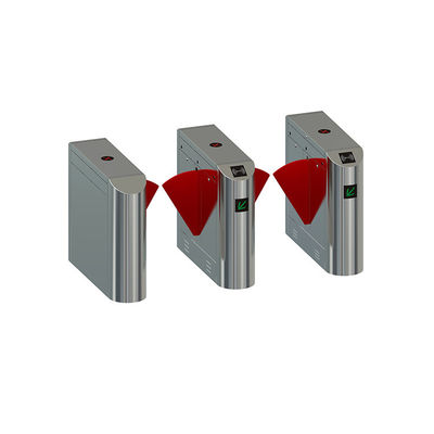 Control de acceso biométrico de la huella dactilar RFID de la puerta de la barrera de la aleta de la salida de la entrada del peatón