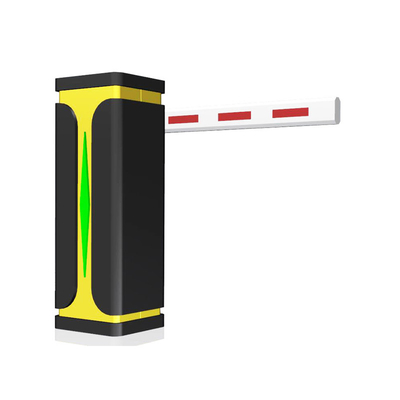 Color amarillo negro automático completo de la velocidad rápida del motor servo de la puerta 24V DC de la barrera del auge