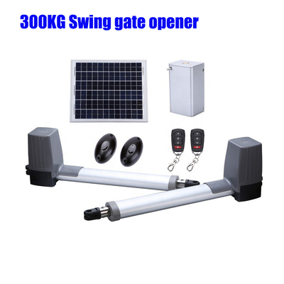 300KG Peso Swing Gate Opener 2,5 metros de longitud por hoja 80W 24V motor de corriente continua