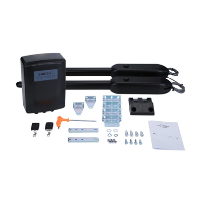 SW400DC Abierto de puertas giratorias de hoja única con potencia solar de 24 V