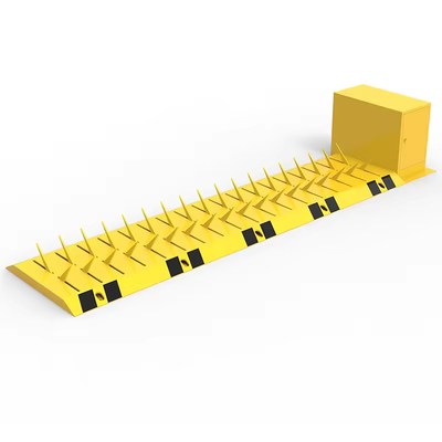 Estructura de trabajo pesado Acero galvanizado y superficie pintada de amarillo a negro montaje electromecánico matador de neumáticos