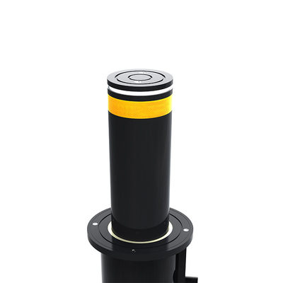 Logotipo de personalización Bollardos de tubos de acero de color negro para sitios de construcción Aparcamiento de automóviles Control remoto