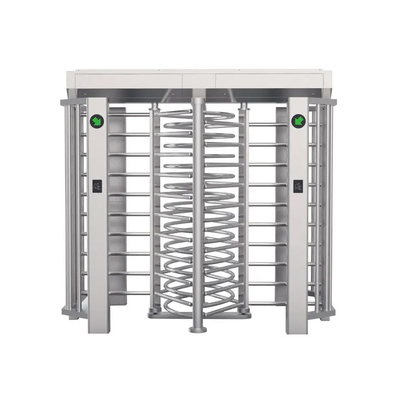 Entrada y salida de altura completa Puerta giratoria de alta seguridad Guardia semiautomática de doble carril