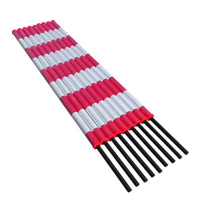 Color múltiple de fibra de carbono pura de 3,5 metros de alto brillo película reflectante barrera de puerta de estacionamiento poste