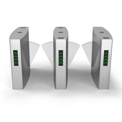 Puerta eléctrica retráctil de barrera con motor de 24 V de corriente continua y ventana de acrílico transparente con tornillo homologado CE