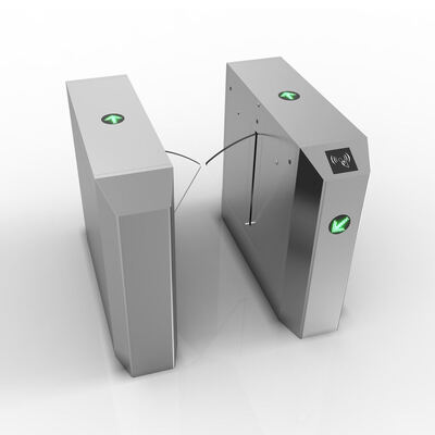 Puerta de barrera bidireccional con solapa de acero inoxidable 316 totalmente automática para zonas de alto tráfico