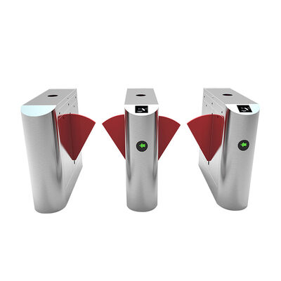 SUS304 Reconocimiento facial de acero inoxidable 35W Consumo de energía Flap Barrera puerta de acceso control de giros