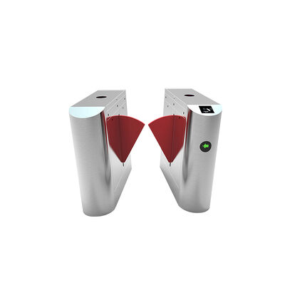 Puerta de barrera abatible inteligente OEM ODM de acero inoxidable 304 o 316 con una velocidad de flujo de 30 personas por minuto y sensores infrarrojos sensibles