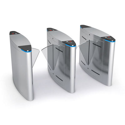 Puerta de barrera con ventana retráctil con motor BLDC de alta velocidad con apertura de 0,5 segundos y gabinete de acero inoxidable 304