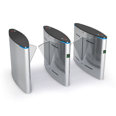 Puerta de barrera de material SS304 con verificación facial de huellas digitales RFID y velocidad de tráfico de 30 personas/min