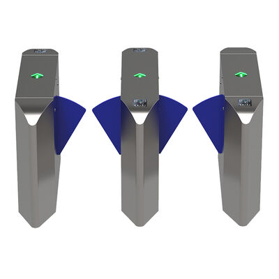 Barrera de paso con solapa anti-salto con motor DC 24V, velocidad de funcionamiento de 1 segundo y batería de respaldo