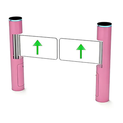 Puerta giratoria oscilante de cilindro de 168 mm de diámetro con motor sin escobillas de CC y control de acceso bidireccional