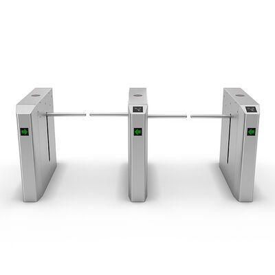 Torniquete de acceso NFC con brazo abatible, alimentación de 100W y flujo de 30 personas/minuto