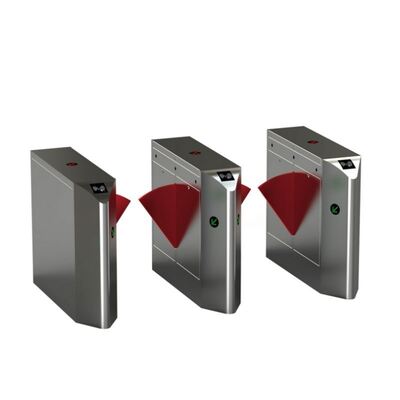 Protección IP54 Motor BLDC retráctil Puerta de barrera con solapa DC24V para entrada en metro