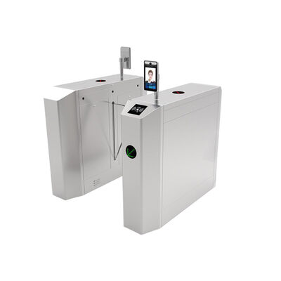 Barrera de paso abatible de altura de cintura con motor DC de 24V, SS304 y función de autocomprobación de fallos