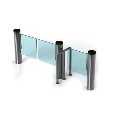 Puerta de seguridad para peatones de motor sin escobillas de 200W DC24V con 0.4S Tiempo de apertura Puerta de barrera de oscilación