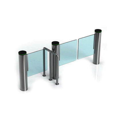 SS304 Puerta de barrera giratoria de 200W autocerrada para acceso peatonal de carril rápido