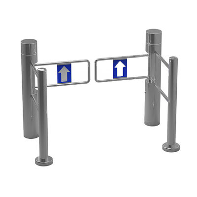 Barrera de acceso oscilante automática BLDC SUS304 con brazo de acrílico para control de acceso en supermercados