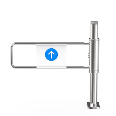 Puerta giratoria oscilante de una sola dirección de cintura alta con construcción de acero inoxidable 304