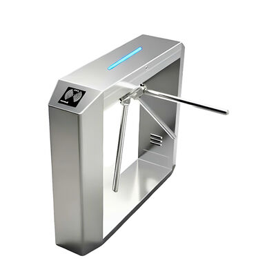 Puerta giratoria de trípode de acero inoxidable 304 con paso bidireccional y longitud de brazo de 510 mm para un control de acceso seguro