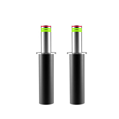 K12 Calificado para choques IP68 impermeable 304 de acero inoxidable Bollares ascendentes automáticos Bollares hidráulicos retráctiles