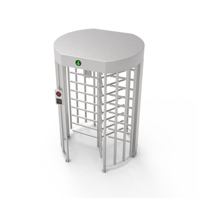 Tubo redondo de la seguridad 38m m de Full Height Turnstile del lector de tarjetas del golpe fuerte alto