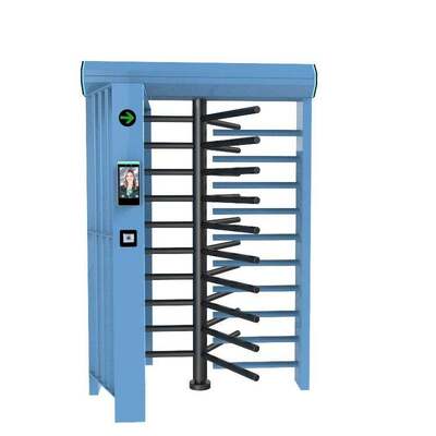 Barrera de torniquete de altura completa giratoria con control remoto, con 3 carriles y acceso bidireccional