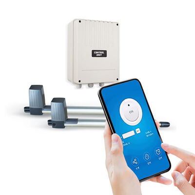 PK300DC Panel solar de respaldo de 300 kg Capacidad Swing Gate Opener con control remoto > 30m para uso residencial