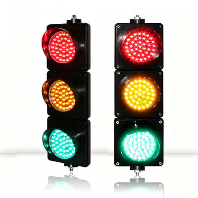 Señal de tráfico LED resistente al agua IP65 de policarbonato resistente a los rayos UV de 100 mm de diámetro para estacionamientos y carreteras