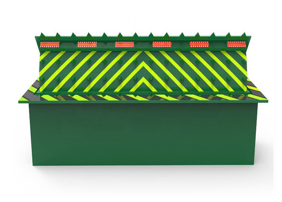 Bloqueador de carretera hidráulico totalmente automático con luz LED de advertencia y fuente de alimentación de 380V fabricado en acero A3