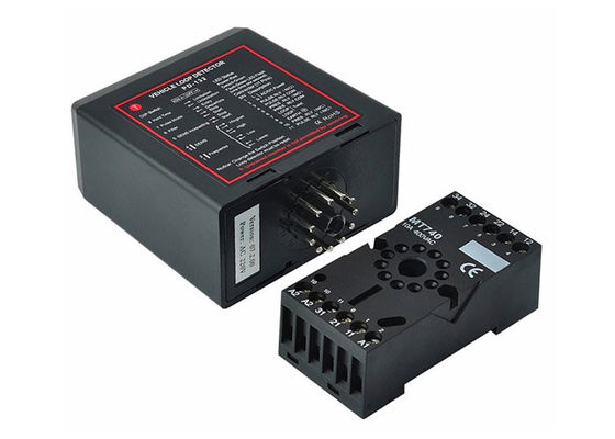 Detector de circuito del vehículo con rango de frecuencia de 20 kHz a 170 kHz Tiempo de reacción de 100 ms y relés de salida de 240 V/5 A para puertas automáticas y control de acceso de estacionamiento RFID