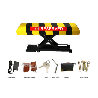 Bloqueo de estacionamiento automático con motor DC12V, altura de elevación de 305 mm y batería recargable de plomo ácido