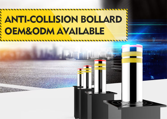 60dB Bajo ruido 304 de acero inoxidable 3.7KW Sistema de potencia dinámica Bollardos ascendentes automáticos para la seguridad de la entrada