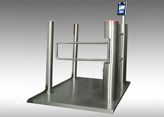 Puerta de barrera de oscilación de motor sin escobillas con reconocimiento facial y medición de temperatura