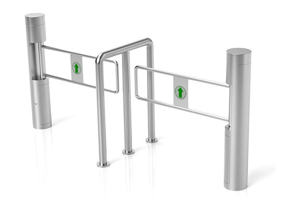 Puerta peatonal de la barrera del pilar del BI del oscilación redondo de la dirección SS304