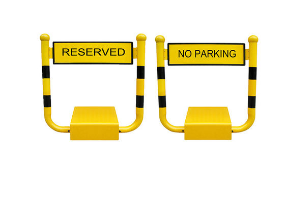 Bloqueo de barrera de estacionamiento en forma de H con revestimiento de plástico, resistencia de 5 TONELADAS y batería de 12 V CC 7 AH