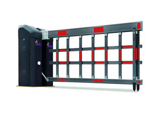 Puerta de barrera automática de aluminio IP44 de 250W 6m para seguridad de estacionamiento
