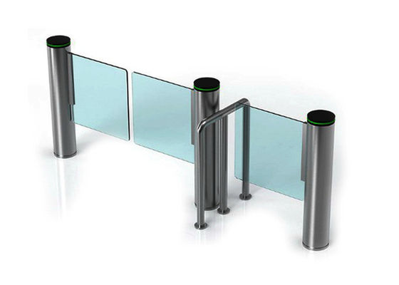 Puerta de seguridad para peatones de motor sin escobillas de 200W DC24V con 0.4S Tiempo de apertura Puerta de barrera de oscilación