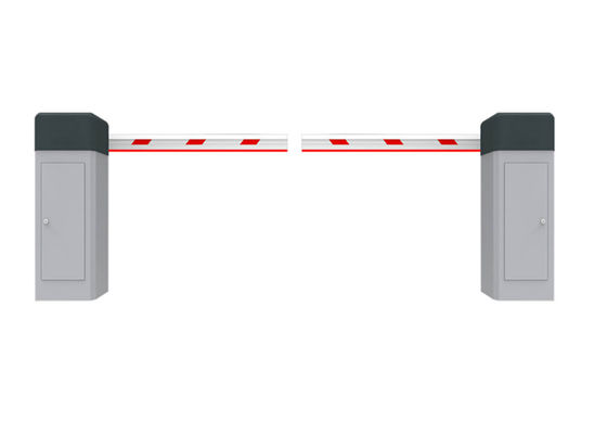 Barrera vehicular automática con brazo de 6m y 120W con doble sensor para control de estacionamiento