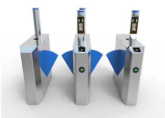 Torniquete de barrera abatible con puerta de acceso RS485 retráctil SS304 de 0,2 s