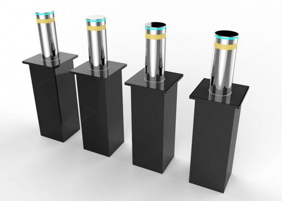 Bolardo hidráulico retráctil con superficie espejo SS304 8k y capacidad de carga de 80 toneladas