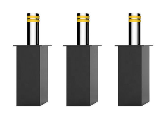 SS304 IP68 Control automático de seguridad de elevación hidráulica controlada por PLC Bollardo con luz LED