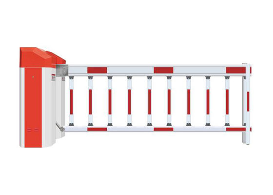 Barrera automática IP44 con gestión de tarjetas RFID y brazo de 6 m para control de estacionamiento seguro