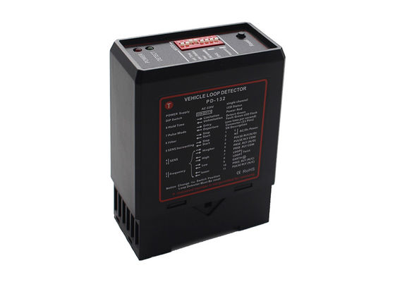 Detector de bucle de un solo canal para seguridad de barreras de estacionamiento con tiempo de reacción de 100 ms, relés de salida de 240 V/5 A y sensibilidad ajustable