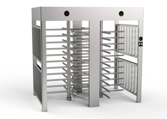 Torniquete de altura completa SUS304 con tiempo de respuesta de 0.2S y reconocimiento de huellas dactilares para control de acceso seguro